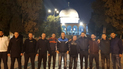  بالصور: شباب من يافا، اللد والرملة يشدون الرحال للمسجد الأقصى المبارك 