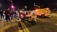  اصابة متوسطة لشاب بحادث دهس قرب اللد