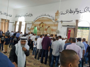  بالصور: صلاة عيد الفطر السعيد من مسجد الرباط في مدينة الرملة