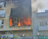  فيديو: حريق باحدى الشقق السكنية بتل ابيب دون اصابات