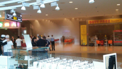 اخلاء للمسافرين اثر اندلاع حريق داخل مطعم بمطار بن غوريون في اللد