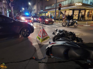 صور: إصابتان في حادث طرق بين درّاجتين ناريّتين ومركبة شرق يافا