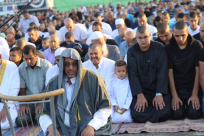 الشيخ الباز "أناشد كل أهالي اللد القدوم صباح العيد في ساحة السوق لنستقبل معايدة رڤيڤو ومخابراته لنا"