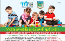 الاعلان عن موعد بدء التسجيل للروضات والصفوف الاولى للسنة المقبلة في اللد