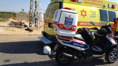 مصرع سائق دراجة نارية بحادث طرق ذاتي في ريشون لتسيون