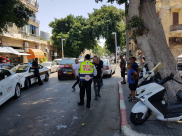  بالصور: أضرار اثر حادث طرق بين مركبتين في يافا 