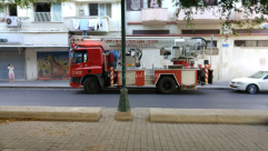 بالفيديو: اصابة طفيفة باحتراق منزل في مدينة يافا 