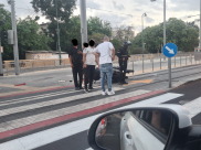 يافا: اصابة طفيفة لشرطي بحادث طرق 