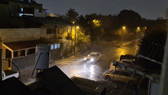 شاهد: أول الغيث - الأمطار تتساقط على مدينة يافا مساء اليوم