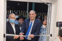 افتتاح محطة للشرطة في حي واحة السلام بمدينة اللد 