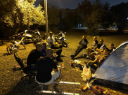 يافا: البلدية تفكك خيمة الإعتصام في أرض سوق الجبلية 