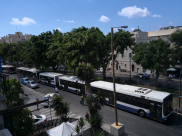  يافا: ازمة مرورية في شارع شديروت اثر تعطّل حافلة