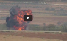 بالفيديو: لحظة إسقاط مروحية سورية في حماة