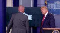 فيديو: إطلاق نار قبالة البيت الأبيض يجبر ترامب على قطع مؤتمره الصحافي