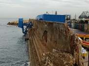  يافا: البدء بأعمال إعادة ترميم سور الميناء وتركيب محطات لتوليد الطاقة 