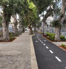 يافا: فتح مسار الدراجات  في جادة "يروشلايم" 