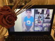 احتفال وبهجة في مدرسة حسن عرفة بذكرى المولد النبوي الشريف عبر منظومة الزووم 