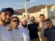 صور للمشاركين في مسابقة "مزامير يافا" اثناء تواجدهم في المدينة المنورة 