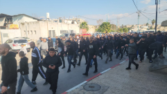 اللد: بالحزن والدموع - تشييع جثمان السيد عمر شعبان