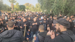 اللد: تشييع جثمان نضال صرصور ضحية جريمة اطلاق النار