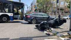 يافا: اصابة متوسطة لراكب دراجة نارية بحادث طرق 