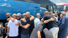 بالصور: عودة الفوج الثاني من حجاج مدينة يافا الى ديارهم سالمين