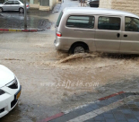 مع بداية موسم الأمطار - أضرار في بعض الشوارع والبنى التحتية بمدينة يافا