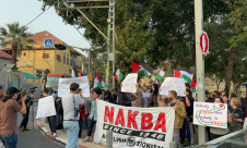  يافا: وقفة تنديداً بالعدوان الاسرائيلي على جنين في حديقة الغزازوة