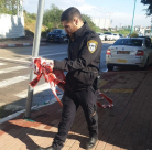  شاهد: توثيق لحادث اطلاق النار على مدير مدرسة في مدينة الرملة 