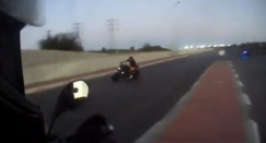 شاهد: مطاردة سائق من الرملة واعتقاله في اشدود 