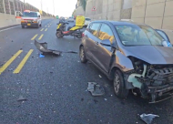 5 اصابات بحادث طرق بين مركبتين جنوب يافا 