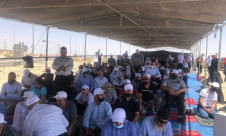 اقامة صلاة الجمعة في النقب تضامنا مع الشيخ رائد صلاح