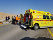 مصرع شخصين وإصابة آخرين بحادث طرق مروّع على شارع 25 في النقب