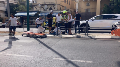 يافا: اصابة طفيفة لراكب دراجة نارية بحادث طرق 