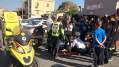  صور: اصابة متوسطة لفتى بحادث دهس "ضرب وهرب" بمدينة يافا 