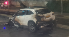  فجر اليوم: احتراق مركبة في حي الجبلية بيافا