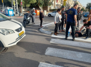 يافا: اصابة متوسطة لراكب دراجة نارية بحادث طرق 