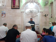  اللد: الشيخ محمد عايش يلقي الدرس الثاني من دروس رمضان في المسجد الكبير