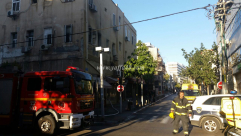 بالصور: حريق داخل بناية بمدينة يافا دون وقوع اصابات