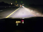 ضبط سائق يقود بسرعة 224 كم \س على شارع 6