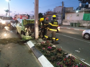 فيديو: إصابة شخصين بحادث طرق متسلسل شرق يافا 