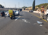  اصابة طفيفة لشخصين بحادث طرق قرب مفرق فولفسون جنوب يافا