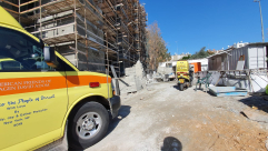  اللد: اصابة متوسطة لعامل سقط عن علو في ورشة بناء