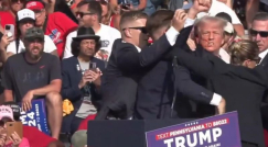 الرئيس الامريكي الأسبق ترامب يتعرض لمحاولة اغتيال. فيديو