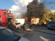  يافا: احتراق "منزل متنقّل" بالقرب من مدخل ميناء يافا دون اصابات 