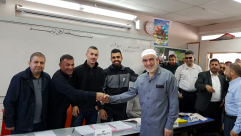  فيديو: الشيخ رائد صلاح يصل الى ام الفحم للادلاء بصوته في الانتخابات