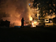 فيديو: فجر اليوم - احتراق مركبة وسط مدينة يافا دون وقوع اصابات 