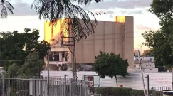 شاهد: تفجير مبنى شركة الاتصالات "بيزك" في حي ابو كبير شرق يافا 