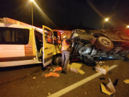 10 إصابات بينها خطرة بحادث طرق مروع قرب بلدة ابو غوش 