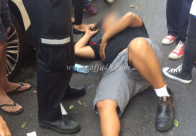 بالصور: اصابة طفيفة لراكب دراجة هوائية بحادث دهس في يافا 